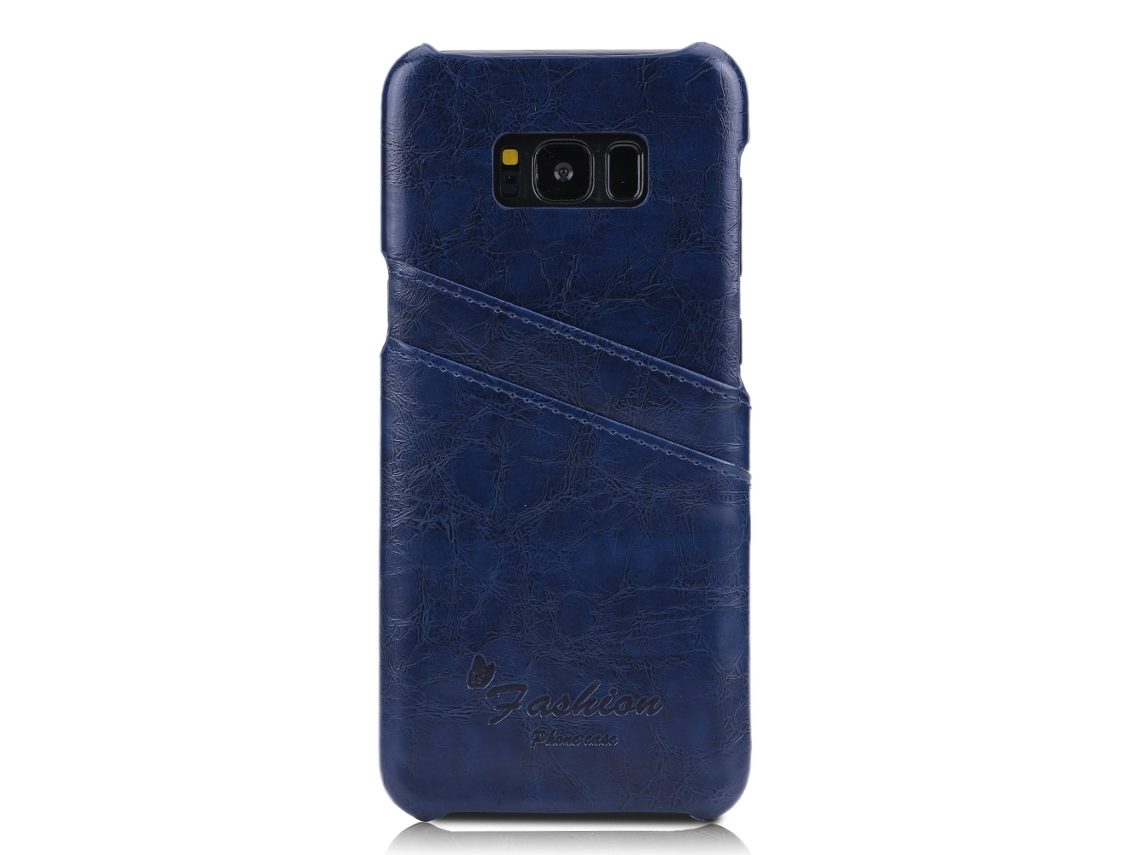 Capa de Couro LAXISCREED Samsung S8 Azul