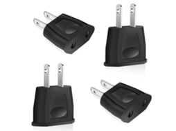 Pacote Adaptador De Viagem Europeu, Americano, Adaptador De Tomada Europeu, Adaptador De Viagem Europeu Para América, Canadá E México