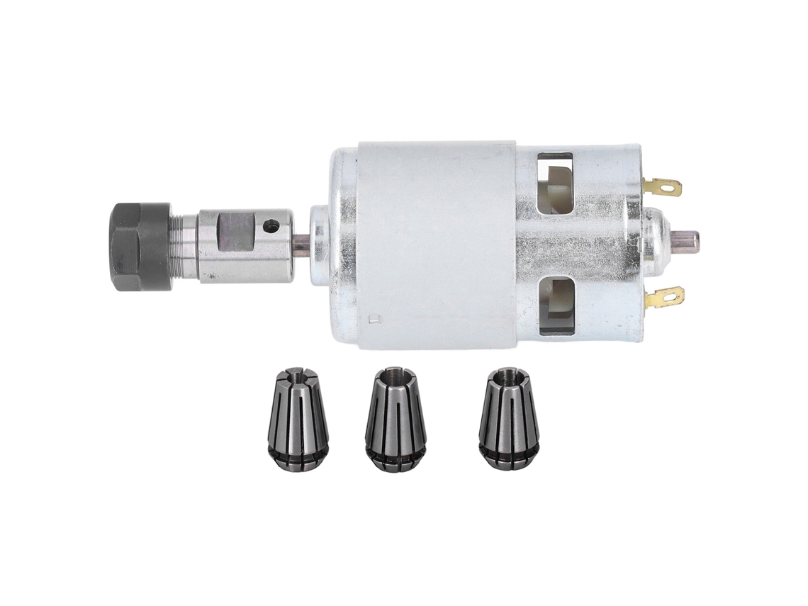 Motor Dc 24v 20000rpm de Alta Potência com Mandril e Rolamento de Esferas Duplo Kit