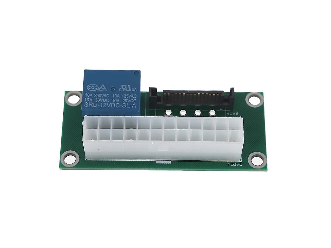 Cartão Duplo 24pin Do Adaptador Da Sincronização Da Fonte De Alimentação Da Fonte De Alimentação À Placa Startup Da Sincronização De Sata
