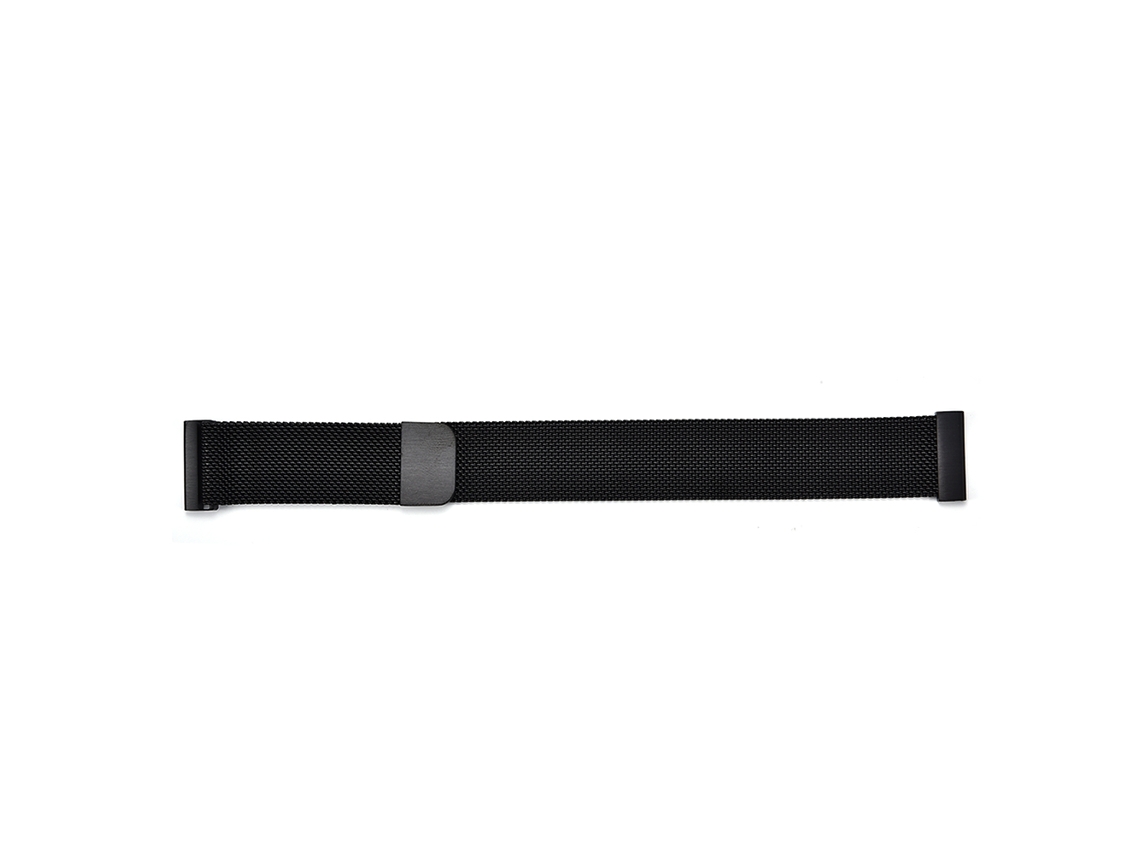 Correa De Reloj De Acero Inoxidable Con Hebilla De Succión Magnética Moda 20mm Negro