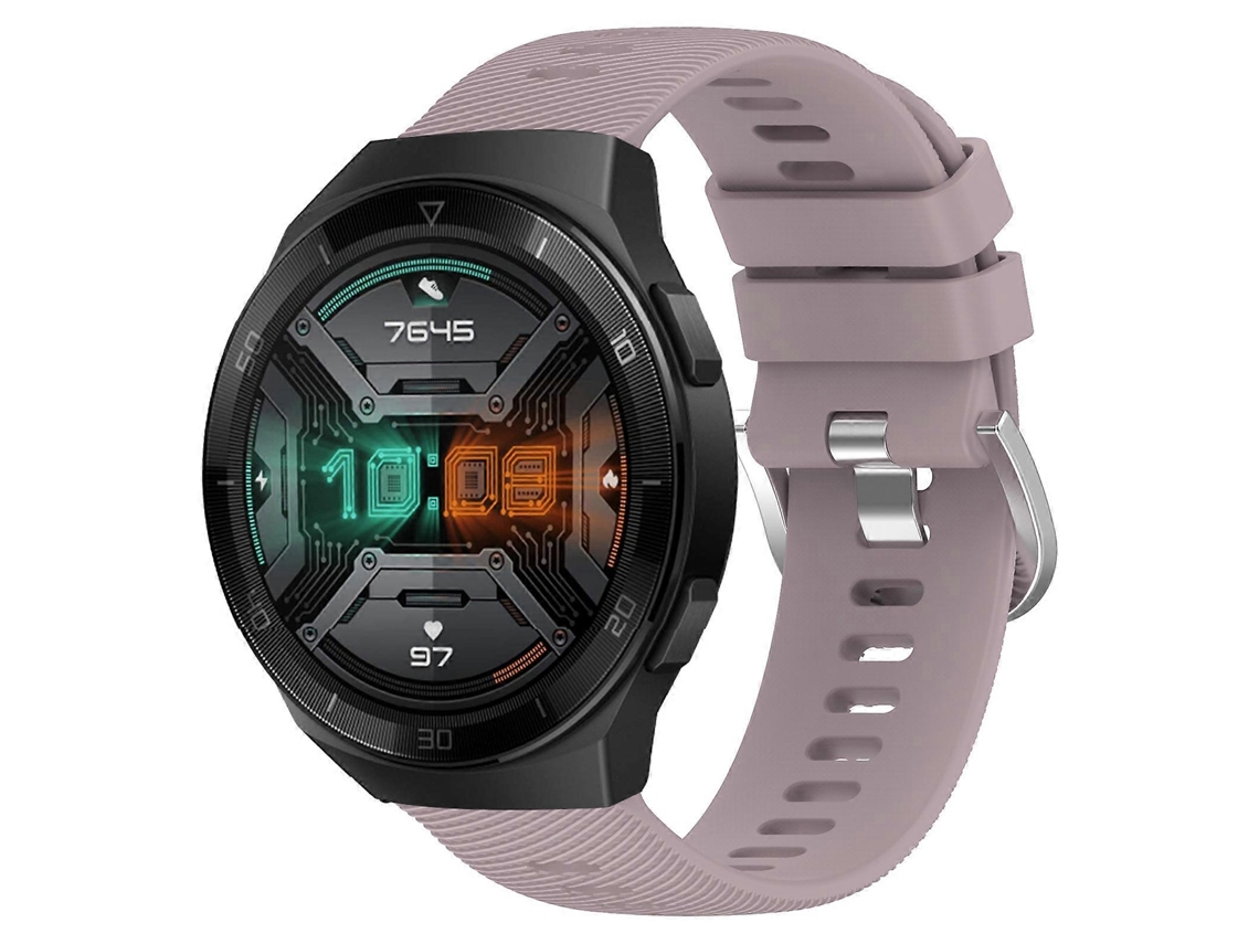 Pulseira De Silicone Macio De Cor Sólida Para Huawei Watch Gt 2e 22mm