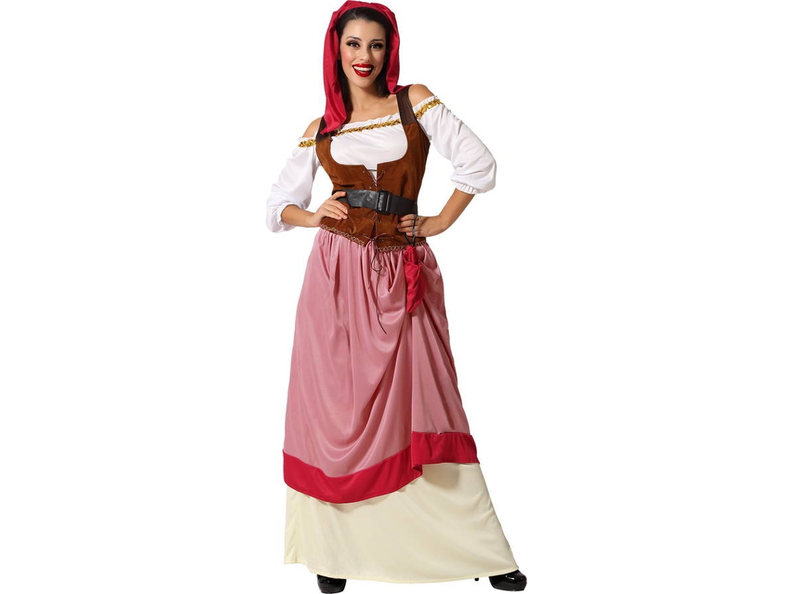 Fato de Mulher DISFRAZZES Criada Medieval (Tam: XXL - 48/52)