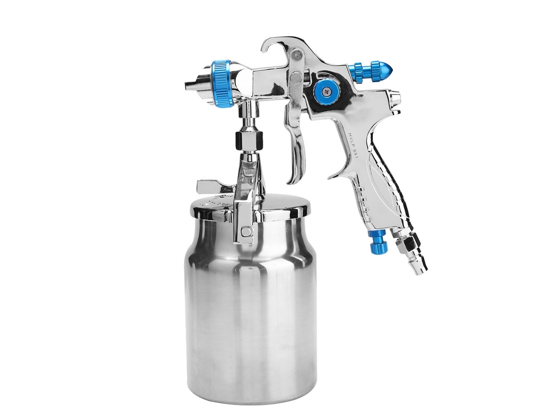 Laxiscreed Pistola A Ar Com Agulha 1.7mm E Alimentação Inferior Para Aplicações Precisas