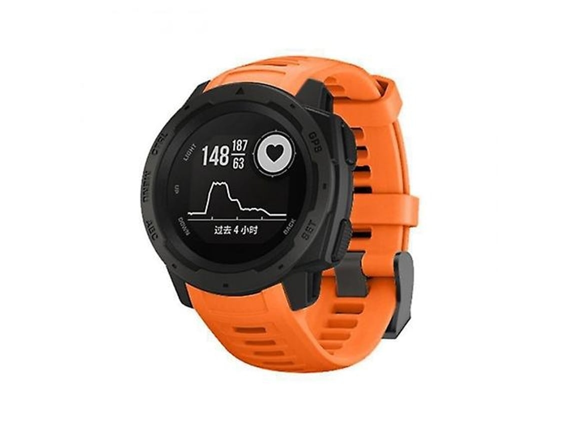 Lurelia Pulseira, Compatível Com Garmin Instinct 22mm Laranja, Acabamento Moderno