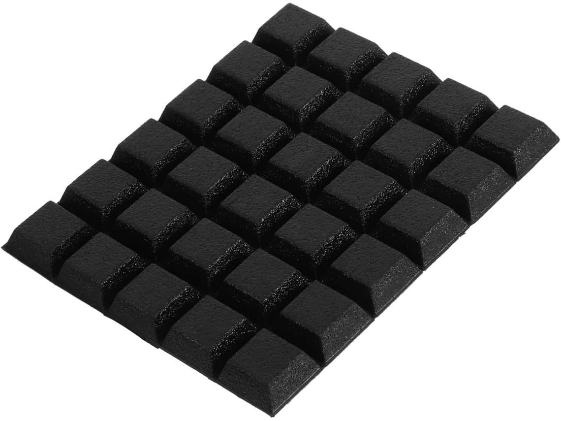 Doitool 32 Peças Pés De Borracha Trapezoidais Antiderrapantes Para Armários Vidro, Gavetas E Almofadas Antiderrapantes