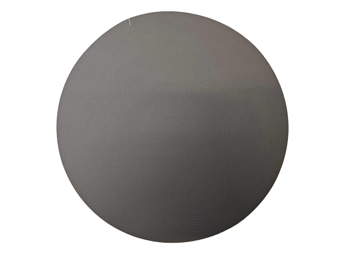 Conjunto de 4 Porta copos Redondos com Aparência de Couro Cinza/preto, 38 Cm AQUAFORGE