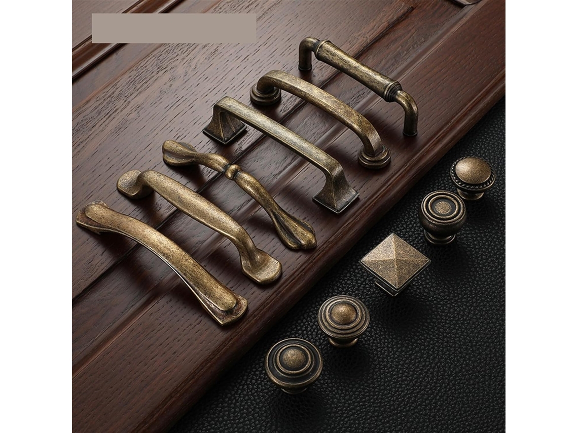 Puxador De Metal Antigo Para Guarda Roupa, Estilo Retrô, Em Latão, 128mm, Para Gavetas, Portas De Armários Cozinha, 1 Peça