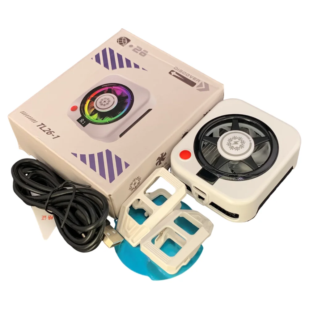 Resfriador Magnético Para Celular Com Design De Clipe Peltier E Sistema De Resfriamento Com Dupla Exaustão.
