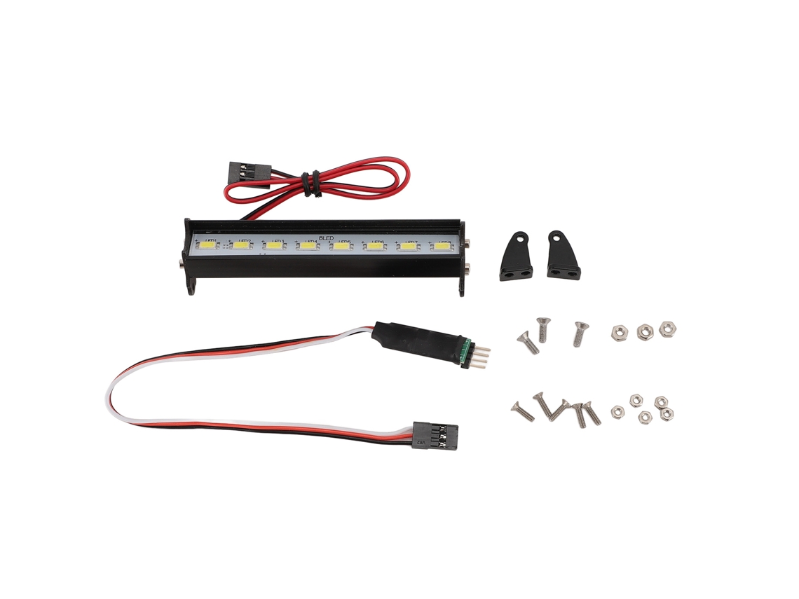 Barra de Luz para Carro RC de Business com 8 LEDs Super Brilhantes para Traxxas Hsp Redcat Axial Scx10 D90 Hpi | S/MARCA