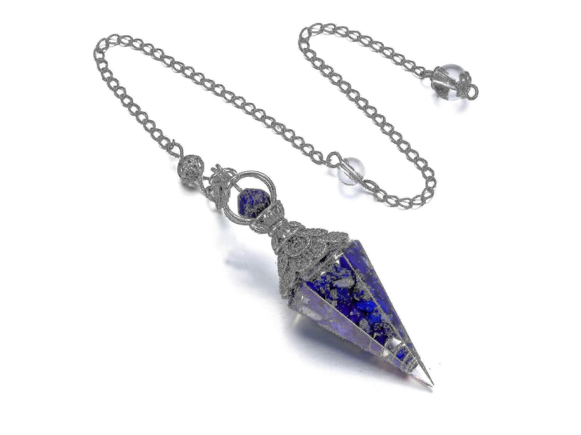 Pêndulo De Cristal De Chakra Hexagonal, Peça De Cura Reiki E Radiestesia