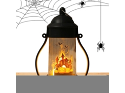 Luminária De Halloween Em Formato De Caveira, Estilo Lanterna Decorativa |
