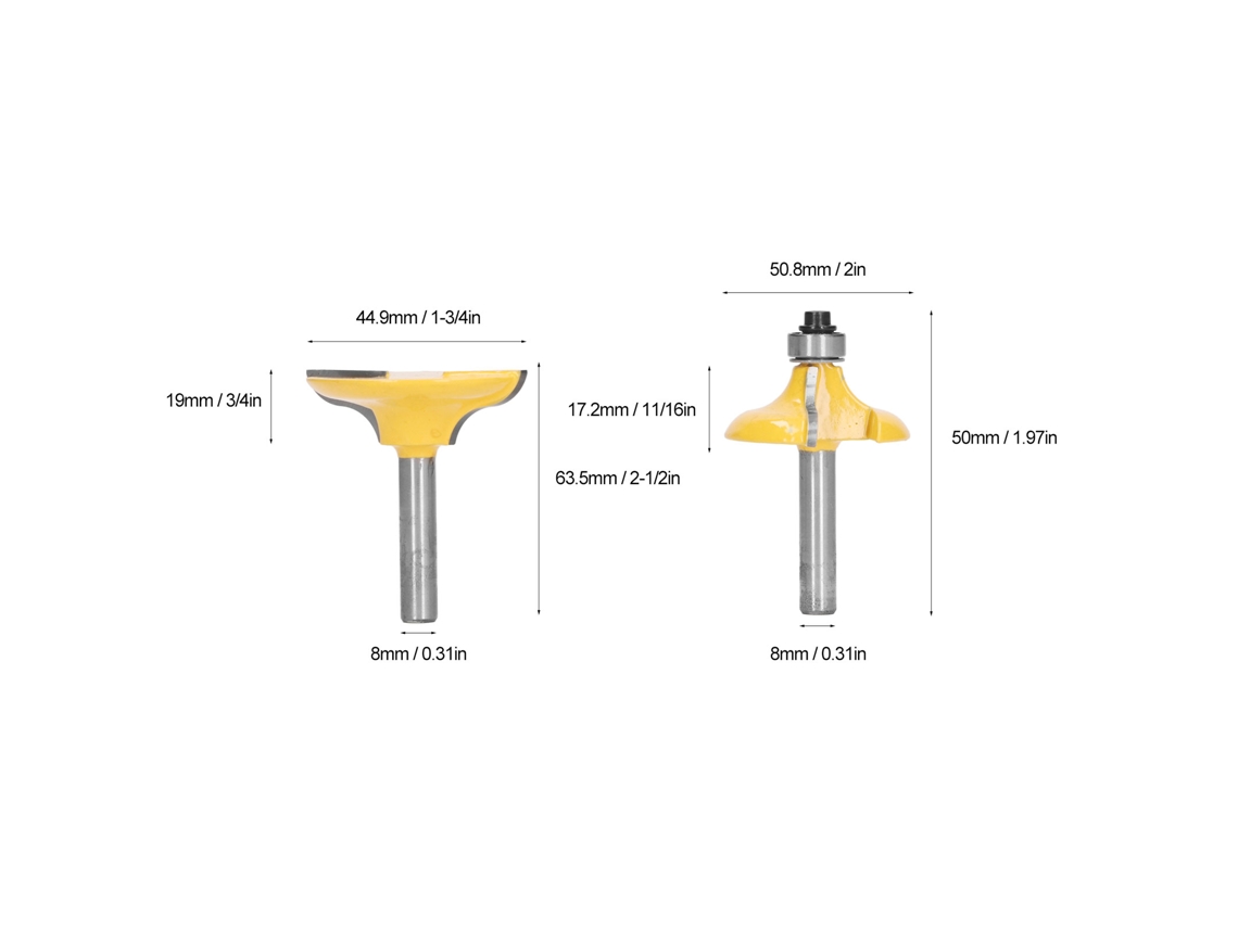 Broca De Roteiro Para Modelo De Tigela E Prato De 8mm