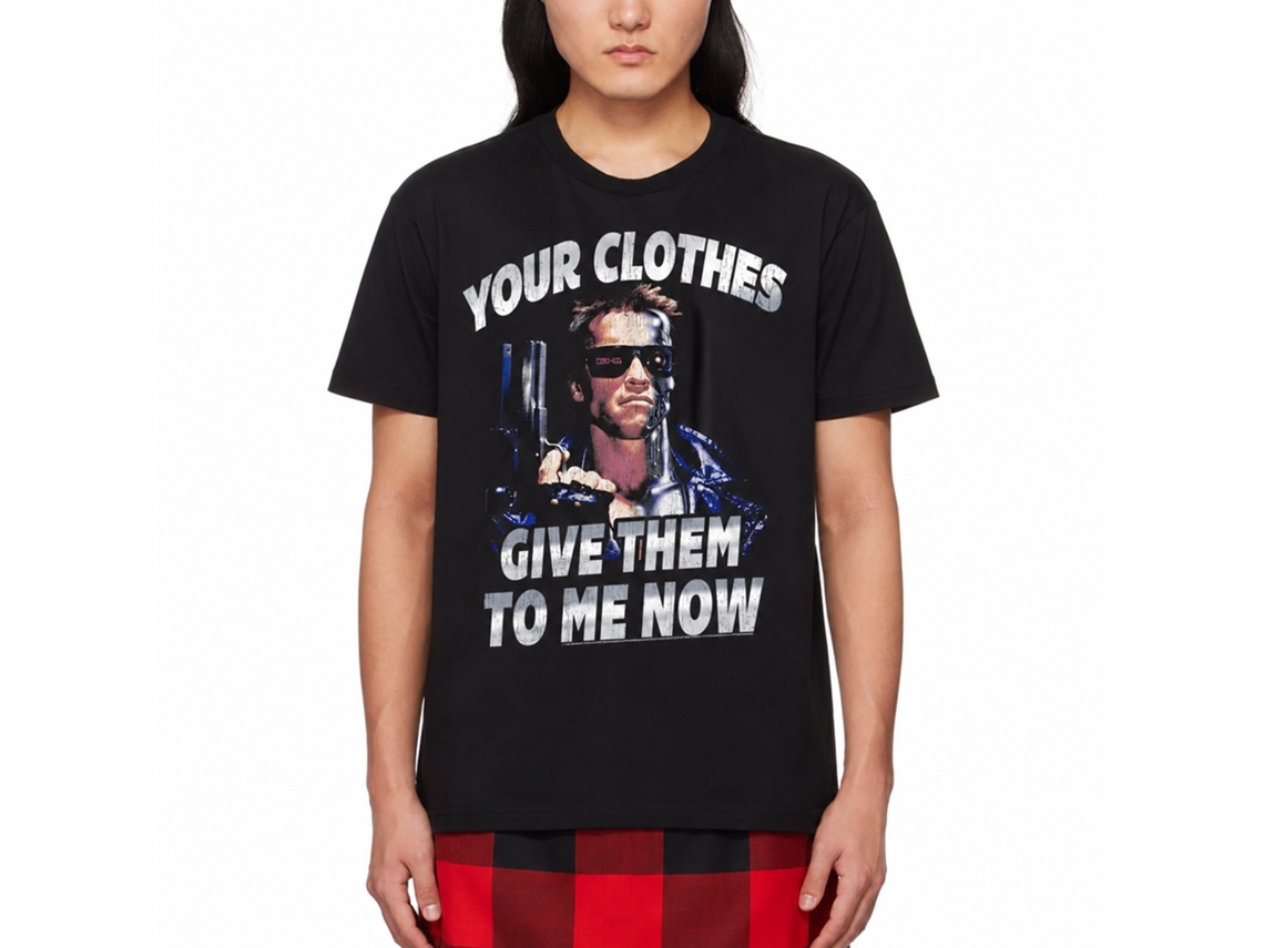 Rockinstone Terminator Clothesnow Black Adult T-shirt Size:m