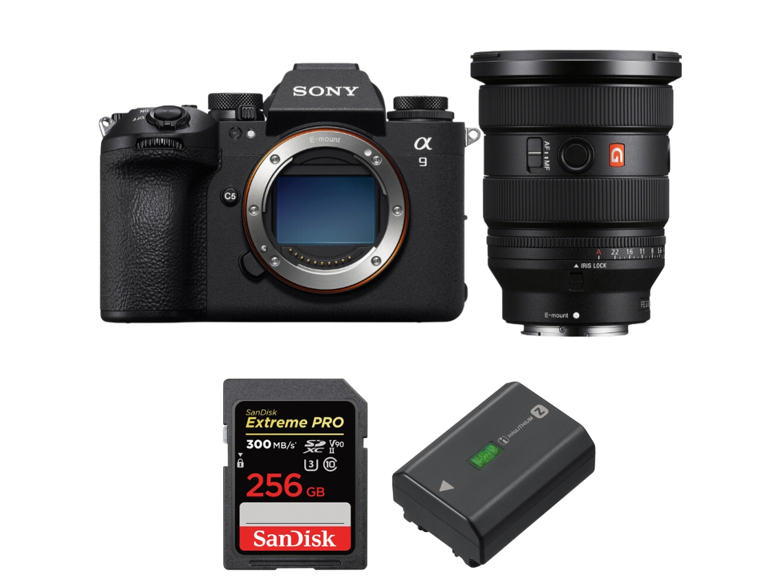 A9 Iii + Fe 16 35mm F/2.8 Gm Ii + 1 Sandisk 256gb Uhs ii 300mb/s + 1 Sony Np fz100 + Ebook “20 Dicas para Fotos Que Impressionam” SONY