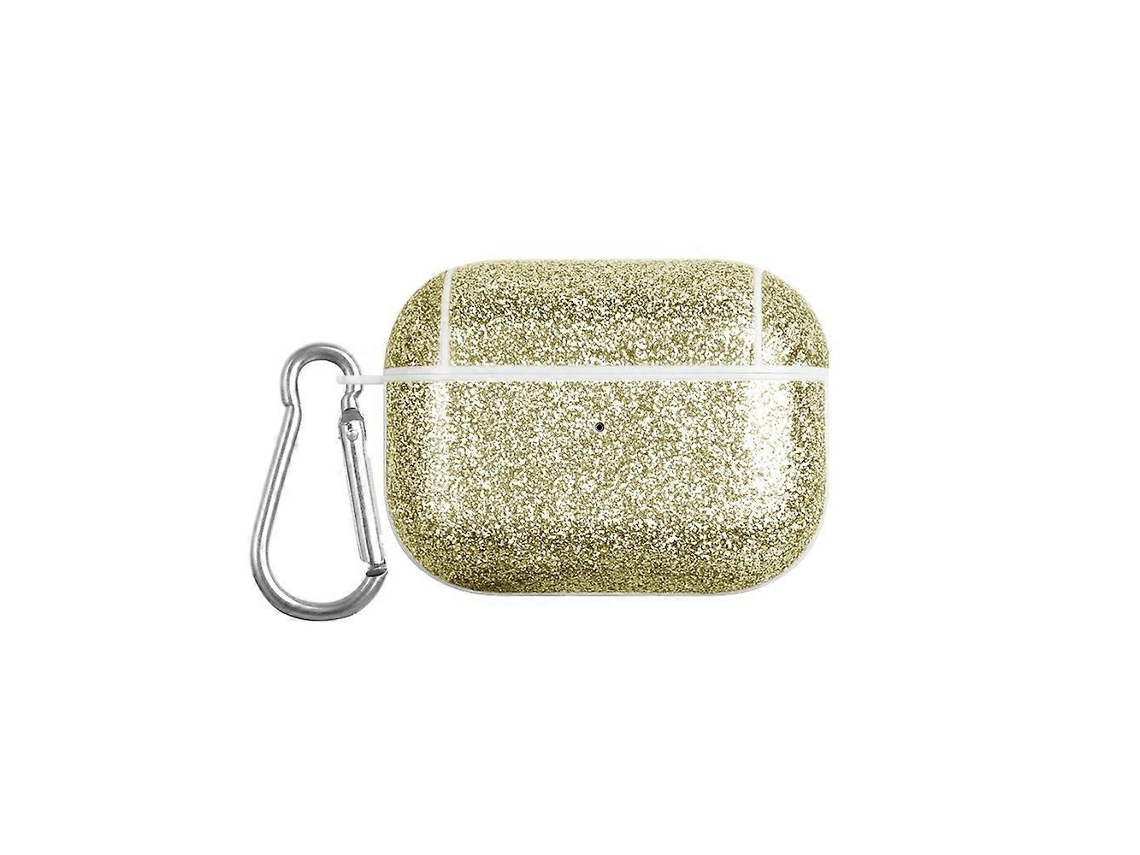 Camada para fone de ouvido Tws em policarbonato com textura Pele e Glitter. GIECY
