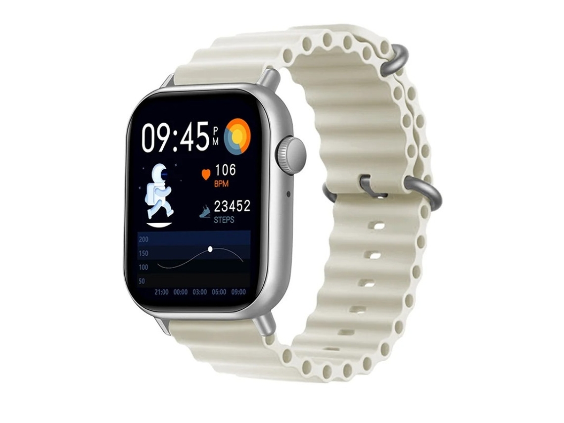 Yh10 Smartwatch Fabric 1.91 Mais de 150 displays de relógio Interface de usuário personalizável Branco Bestvite