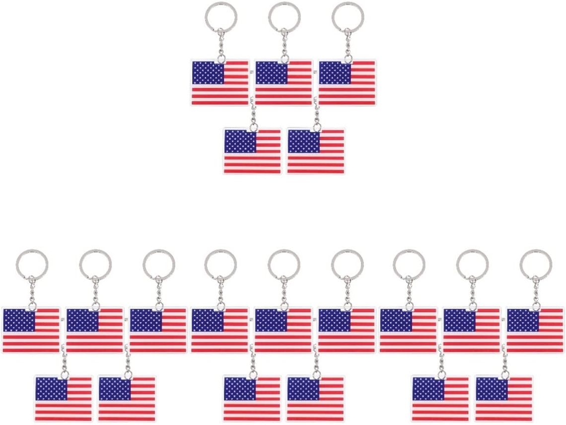 Nuobesty 10 Chaves Decorativas Para Festas, Pequenos Enfeites Para Bagagem, Lembrancinhas Para O Dia Da Independência