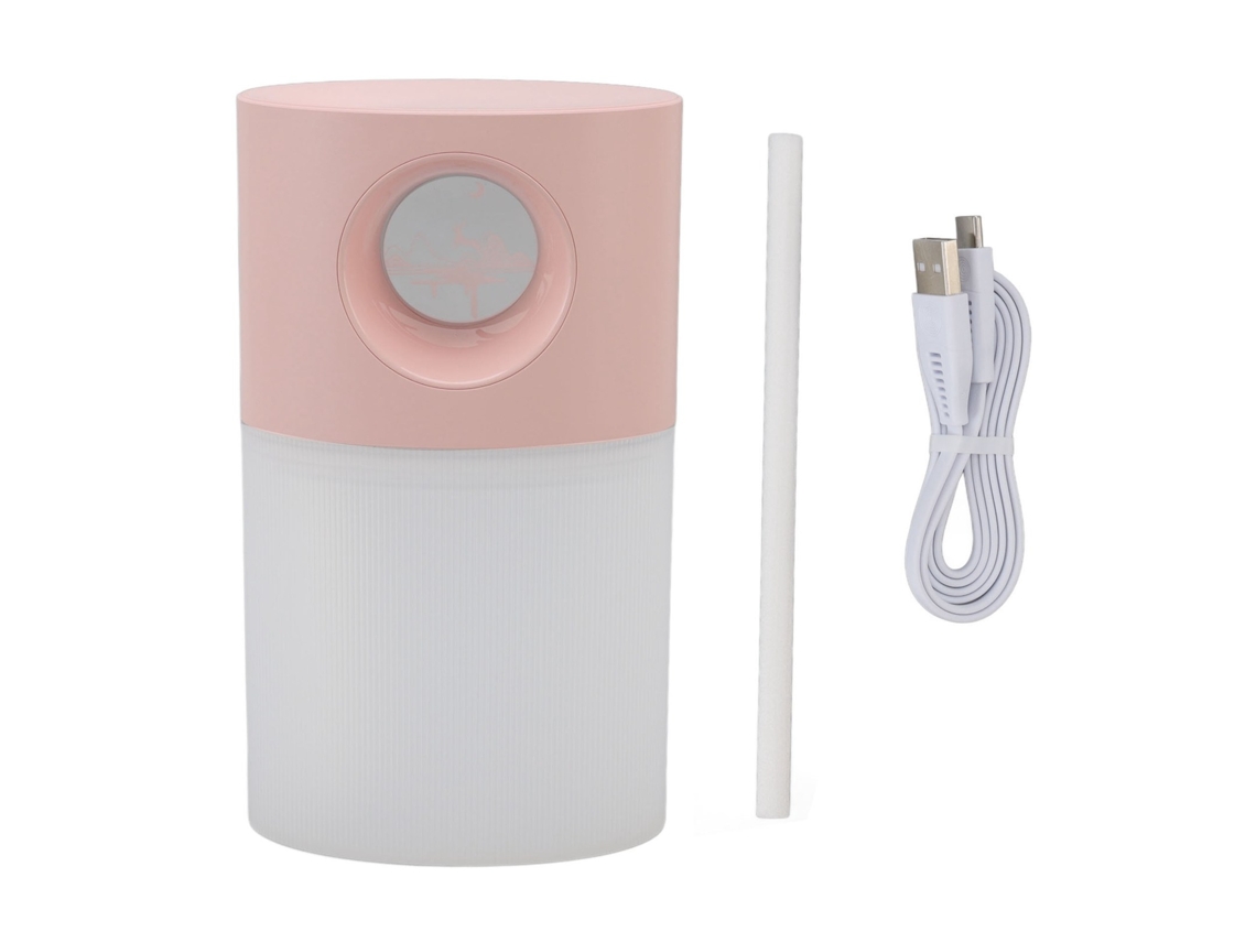 Mini Umidificador Portátil Recarregável Luz Noturna Neblina Fina | S/MARCA