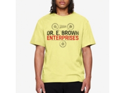 Rockinstone Back To The Future Movie Whio Dat Brown Heather Yellow Adult T-shirt Size:xl