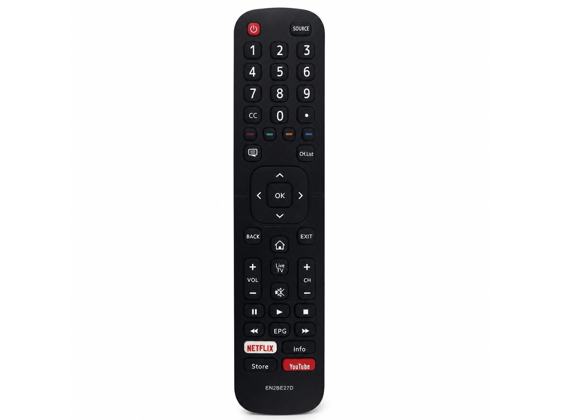 Comando À Distância De Substituição En2be27d Compatível Com Tvs Hisense_zhd