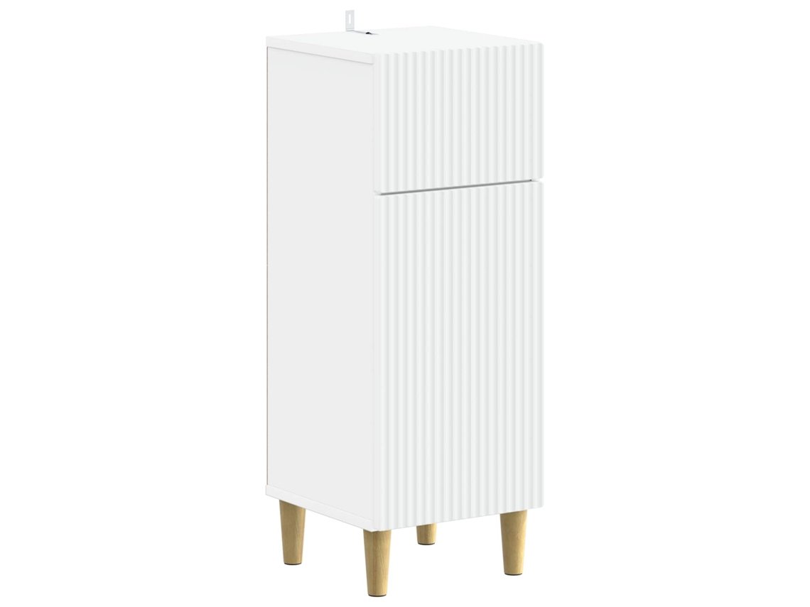 Vidaxl Armário De Armazenamento Para Banheiro Arnhem Branco