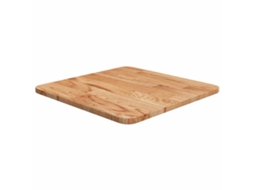 Vidaxl Tampo Mesa Quadrado 40x40x1,5cm Carvalho Tratado Castanho-claro