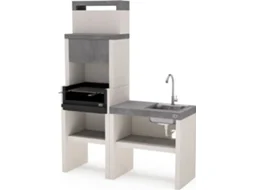 Churrasqueira TUOZI Conjunto Modulo com Pia e Torneira Venit Flex (137x47x185cm)