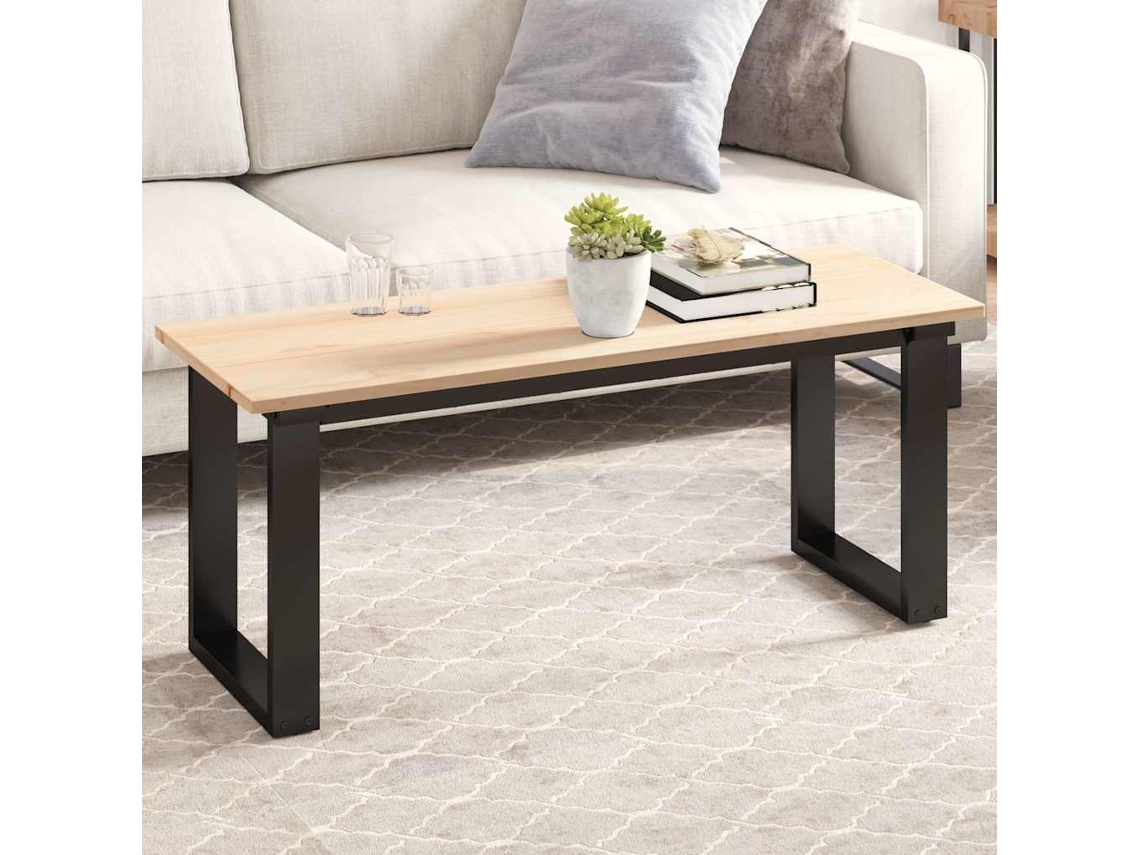 Vidaxl Tampo De Mesa Retangular 110x40x1,7 Cm Pinho Maciço