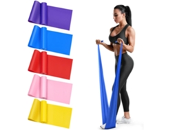 Conjunto De 5 Faixas De Resistência Tpe - Elásticas Para Yoga, Pilates E Treinos Em Casa