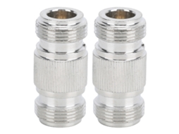 2pcs Conector N Fêmea De Passagem Dupla Para Cabos Coaxiais Macho N Antenas Rádio