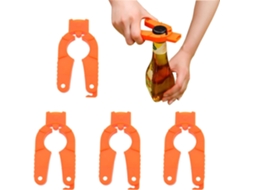 Conjunto De 4 Abridores De Garrafa Multifuncionais Para Cozinha, Com Cabo Ajustável E Fácil De Segurar. Abridor Latas Laranja, Ideal Para Idosos