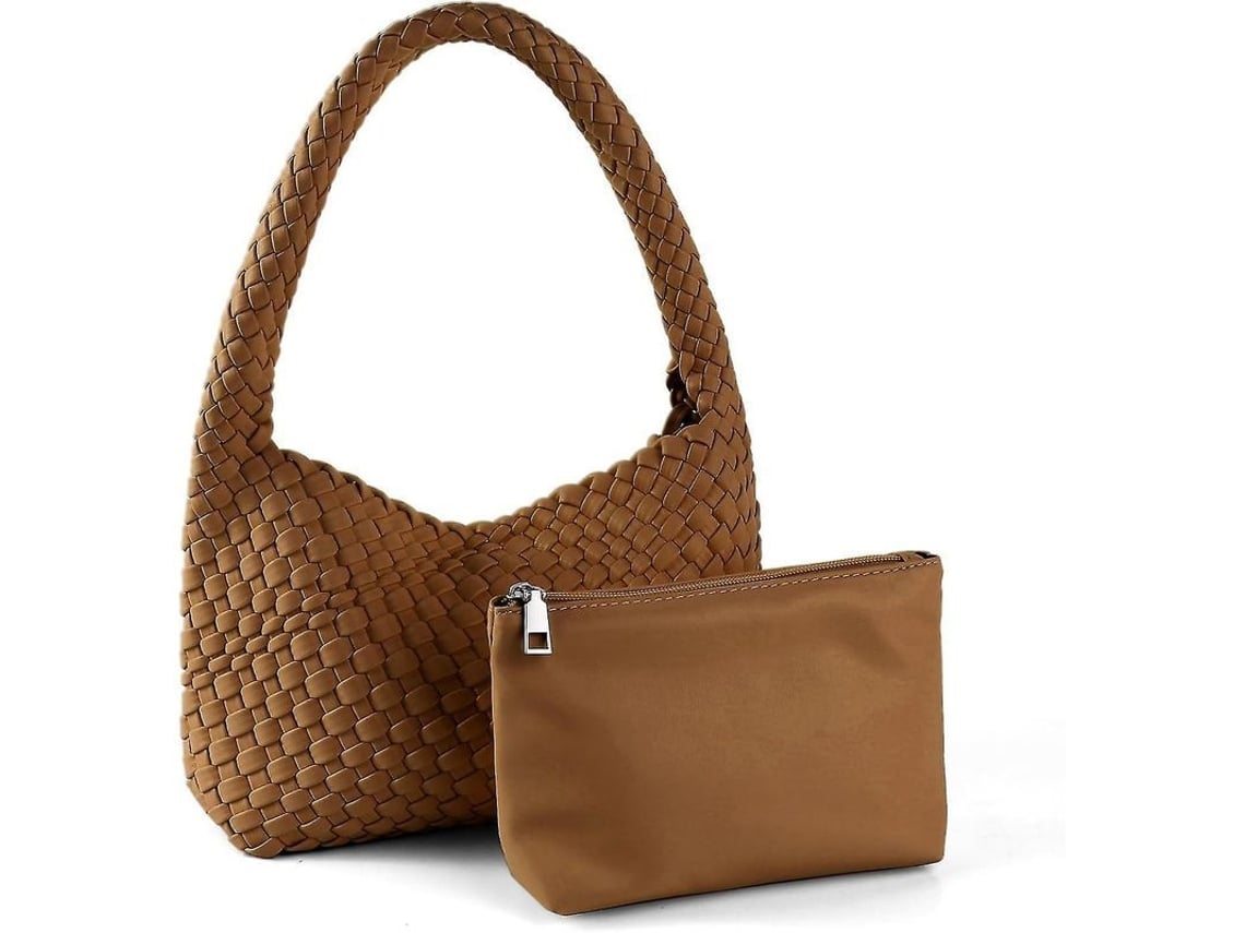 2026 bolsas de Couro Tecido e Carteiras para Mulher Bolsa de Ombro Versátil Bolsa de Auxílio Feita À Mão