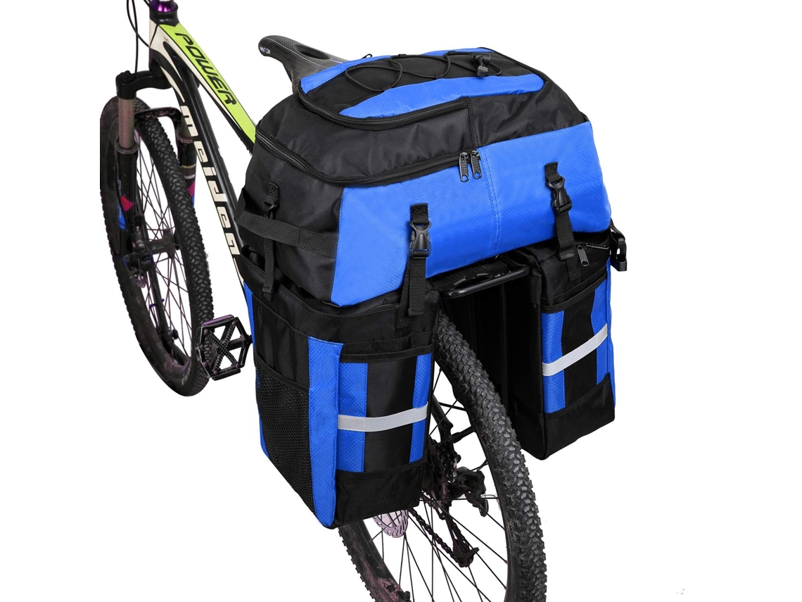 Lurelia Bolsas De Bicicleta 3 Em 1 À Prova D'água, Bolsas Traseiras Para Bicicleta, Bolsa Para Bagageiro De Bicicleta Com Capa De Chuva