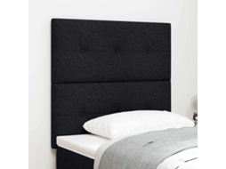 Vidaxl Cabeceira Ajustável Em Altura Com Cabeceira Preto 80 Cm Tecido