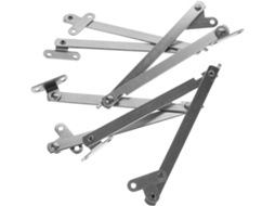 Conjunto De 4 Hastes Suporte Metálicas Para Armários, Dobradiças