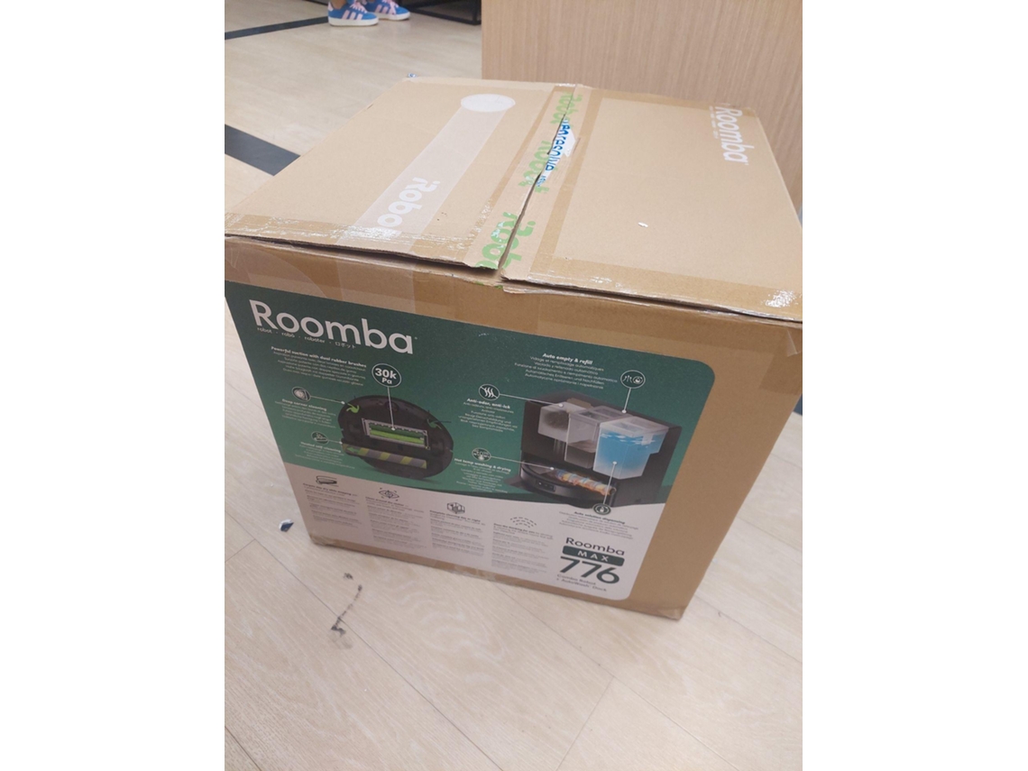 Aspirador Robô IROBOT Roomba® 776 Combo+ AutoWash™ dock (Outlet Caixa Aberta - Autonomia: 180 min - Preto)