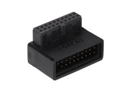 Adaptador Usb 3.0 90° Adaptador De Energia Macho 19/20pin Para Fêmea Para Placa-mãe