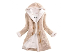 Cardigan com Capuz Grosso Plush FDJ