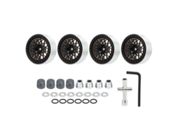 Mali aro de Roda Rc Beadlock 1.9 Polegada de Liga de Alumínio com Ferramentas para Carro Rc 1/10 (4pcs)