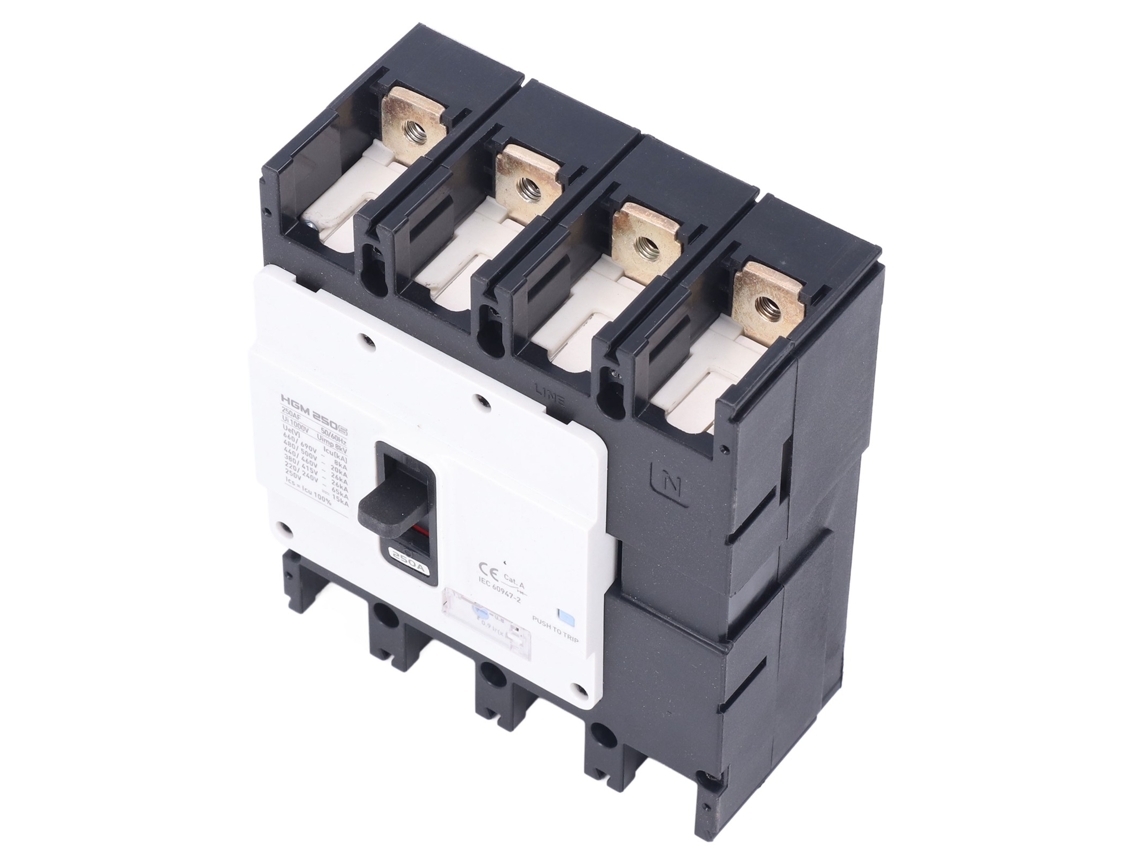 Laxiscreed Disjuntor Moldado 4p Com Proteção De Bateria E Interruptor Isolador Para Motores E Circuitos