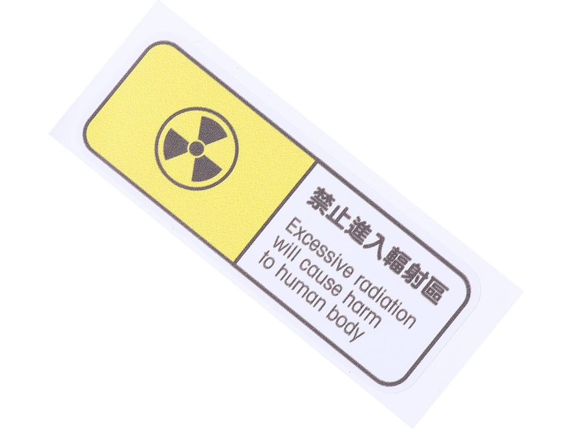 Adesivo Para Carro: Símbolo Da Radiação Nuclear
