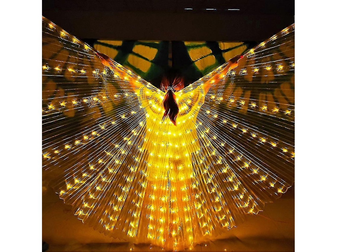 Fantasia De Dança Do Ventre Com Led De 145 Cm De Comprimento, Ísis, Anjo, Borboleta, Xale, Fada, Cosplay Olysi Shop