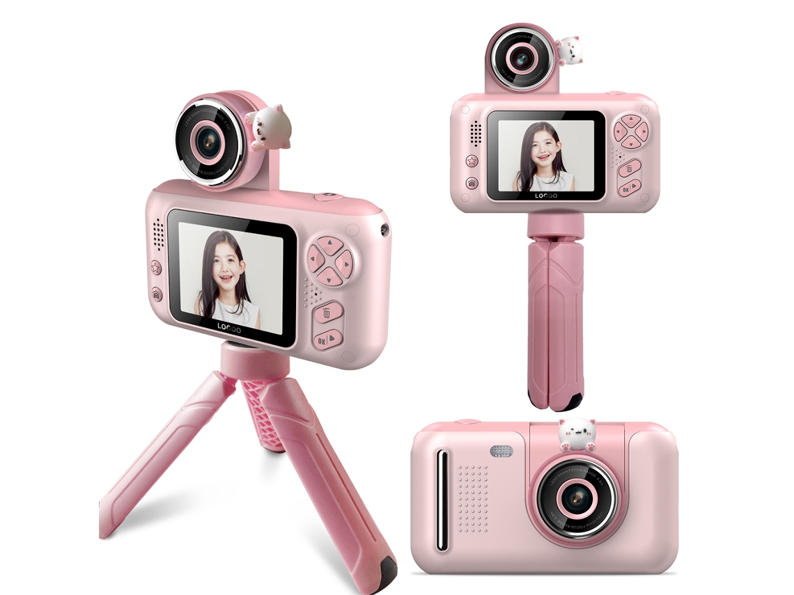 Câmera Digital Infantil Portátil 1080p Com Tela Hd De 2,4 Polegadas Brilvibera