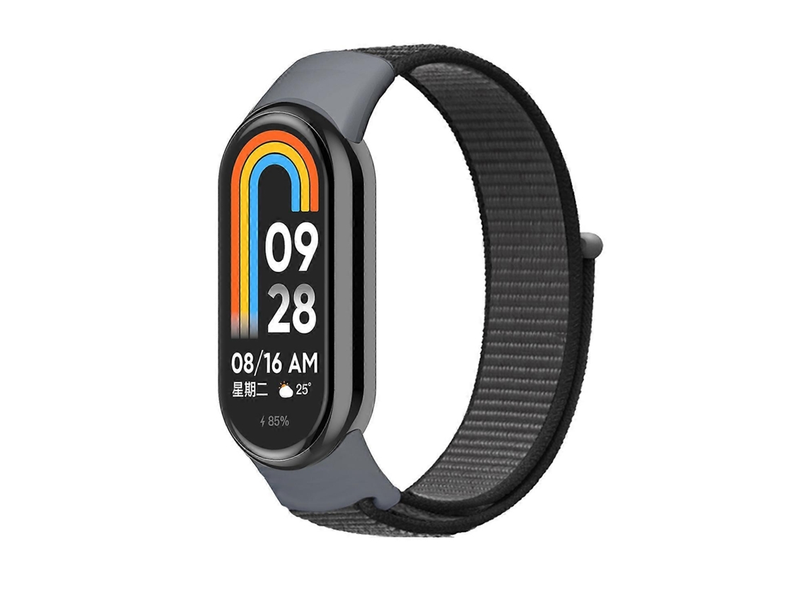 Pulseira De Nylon Com 8 Voltas Para Xiaomi Mi Band