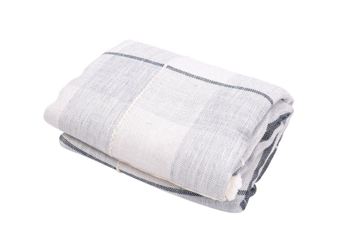 Lurelia Toalha De Mesa Oval Algodão Linho Cinza 55x70polegadas 140x180cm Antiderrapante Xadrez