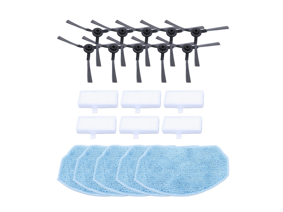 Peças de Reposição para Aspirador Robô: Filtros, Panos de Mop e Escovas Lateral para Zcwa Onson Mamnv Br150 Br151