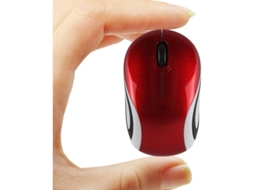 2026 rato Sem Fio Pequeno Portátil para Crianças com Receptor Usb Vermelho 1600dpi