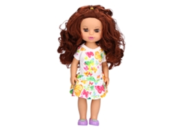 Boneca Menina De 14 Polegadas Articulável Com Saia Bonita Traje De Moda