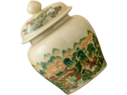 Recipiente De Cerâmica Ciieeo Com Design Vintage Retrô Para Chá A Granel, Com Tampa Hermética, 367ml, Ideal Para